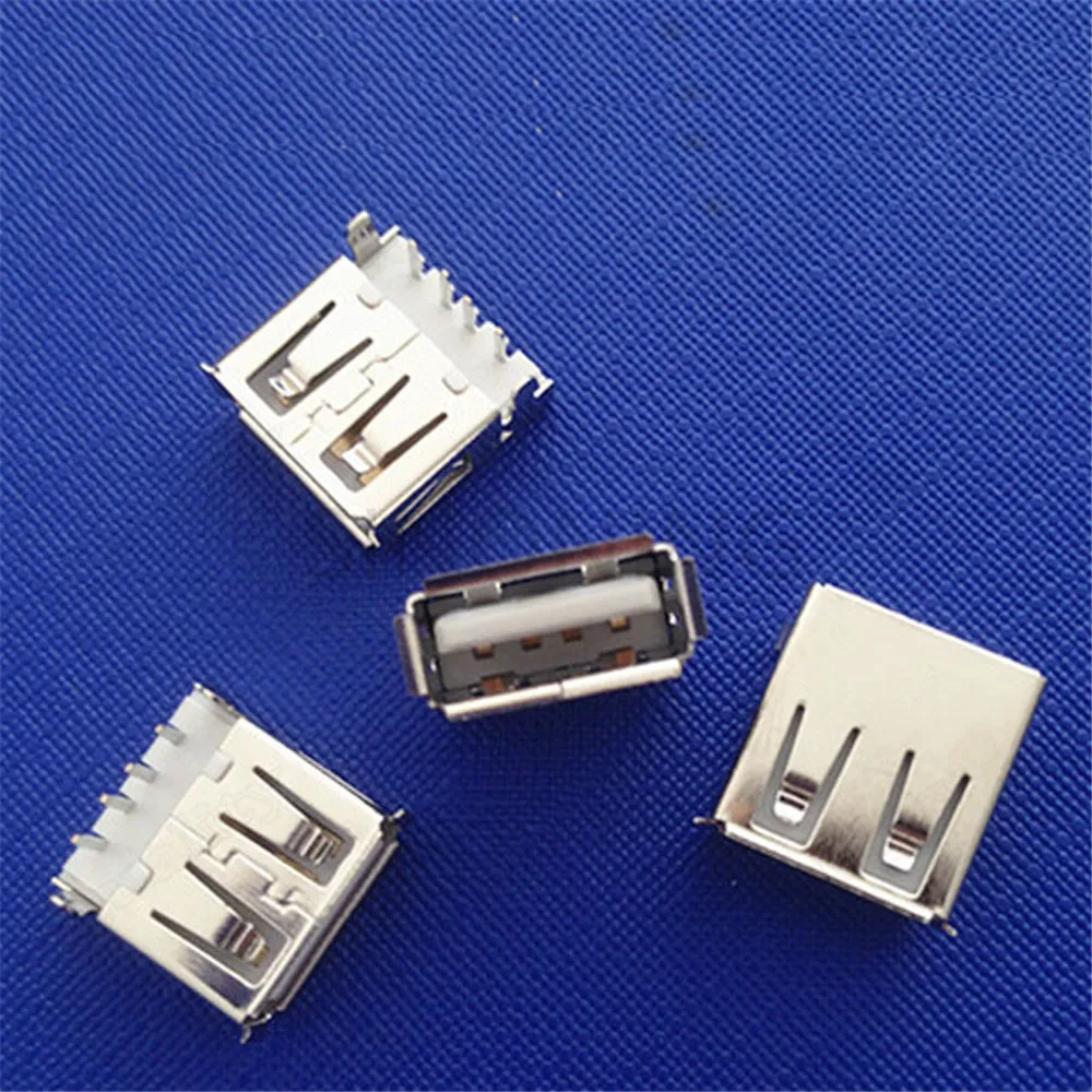 Новинка 10 шт. разъем Micro USB для портативного питания 4 контактный гнездовой медный