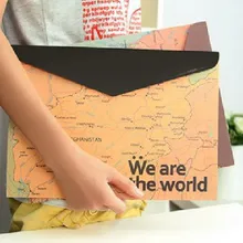 12 шт./партия 31,2*22,4 см Винтажный дизайн карты многофункциональный A4 держатель для файлов документов сумка для файлов