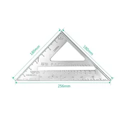 Треугольники правитель 90 градусов толстом квадратном Алюминий сплав деревообрабатывающей 45 градусов преподавания портной
