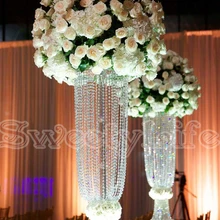 80 см высокий акриловый кристалл цветок подставка для стола Украшение стооа, кристаллы столбы Свадебные украшения