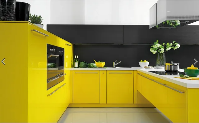 2017 gabinetes de cocina modernos contemporáneo color amarillo alto ... 2017 gabinetes de cocina modernos contemporáneo color amarillo alto ...