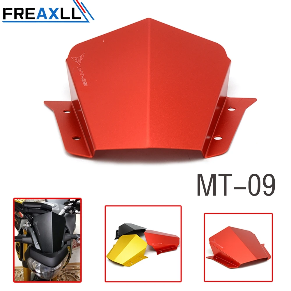 

For YAMAHA MT09 FZ09 MT-09 FZ-09 MT 09 FZ 09 Motorcycle CNC Windshield WindScreen Front Wind Shield Protector Airflow Deflector