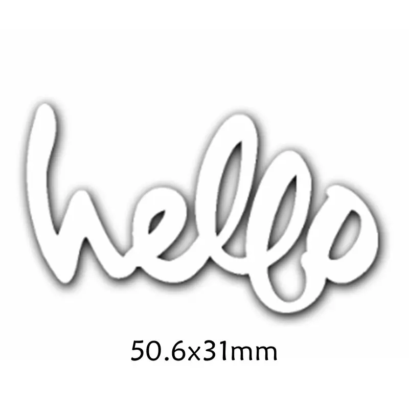 

Hello Words Metal Cutting Dies DIY Scrapbooking Embossing Paper Cards Making Crafts Supplies New 2019 Diecut