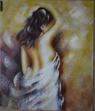 Handmade Nude Girl Painting Sexy Woman Poster Naked Body Hand Painted Canvas Oil Paintings Wall Art Picture Home Decoration