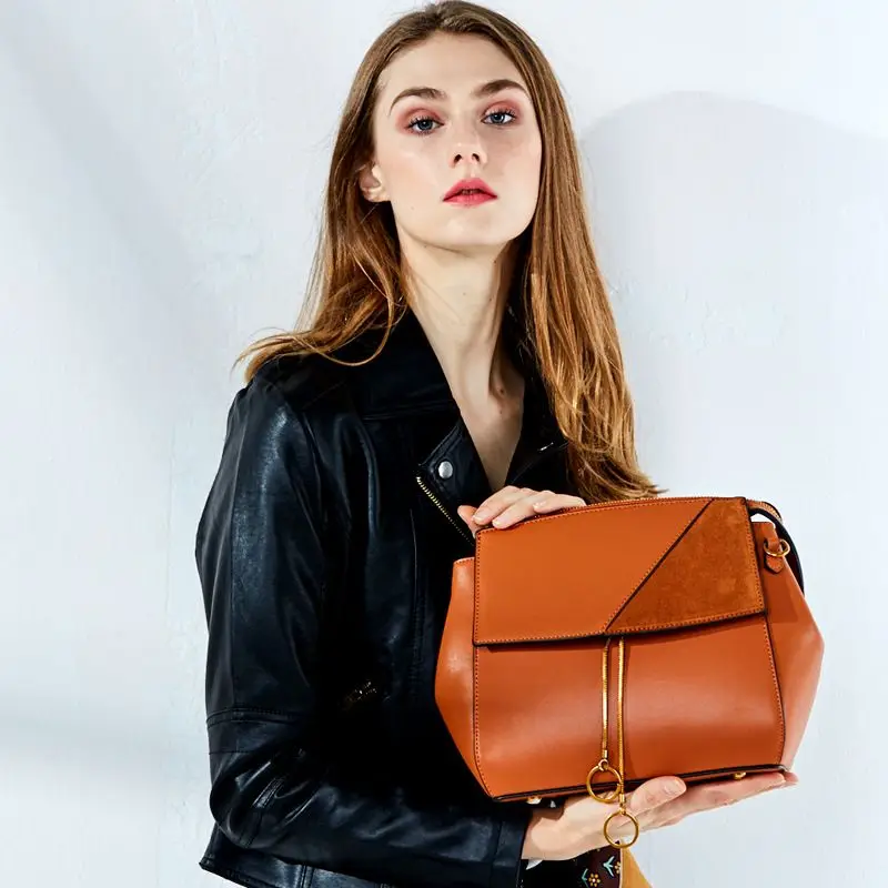 

LOEIL Bag female 2018 female bag female autumn and winter new leather female bag tide retro wild portable oblique