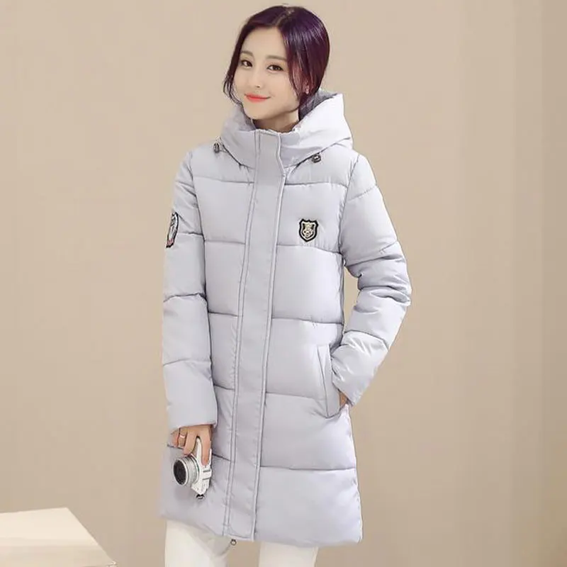 

2017 New Arrival Winter Down Warm Women's Outwear Coats Fashion Long Sleeve Hooded Jackets Thicken Slim Style Casual Parka Coat