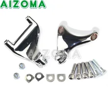 Motos Chrome Footpeg Passageiro Peg Suportes de Montagem Ajustável 883XL 1200XL Grampo Para Harley-Davidson Sportster 2004-2013