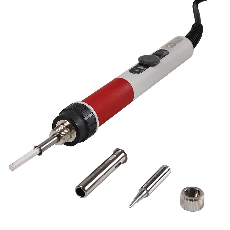 EU Plug Soldering iron 220V 70W Adjustable Temperature Electric Soldering Iron Kit+5pcs Tips Welding Repair knife Hobby Tweezers4