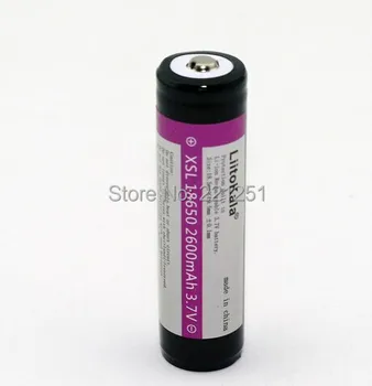 

8PCS Liitokala 100% New and Original of ICR18650-26F18650 3.7V 2600mAh Lithium-ion Battery, protected PCB + Free shipping