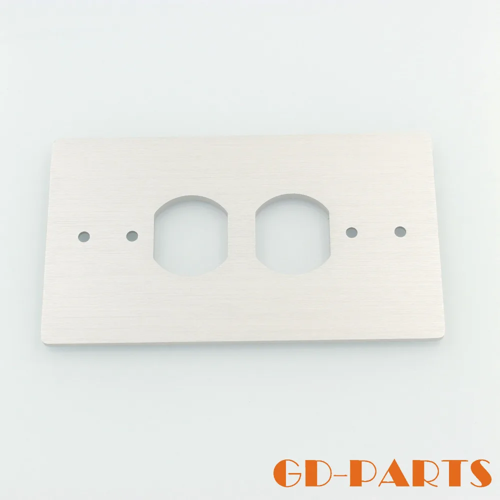 1PC aluminum AC power outlet cover panel mount US receptacle walll