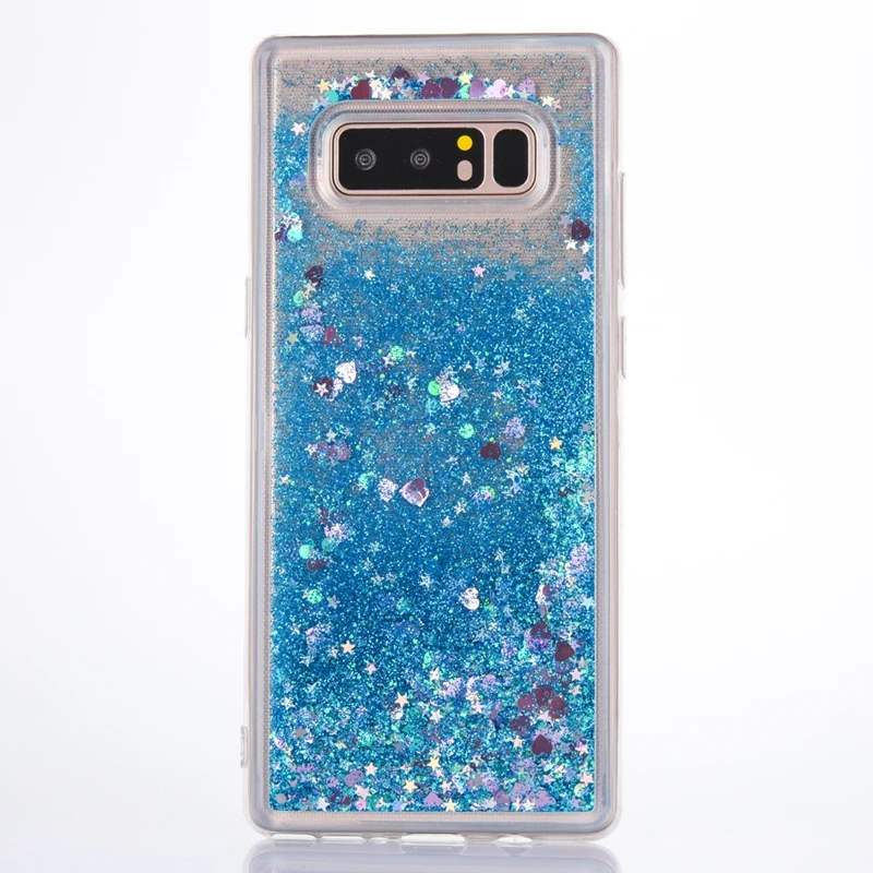 

For Samsung J3 J5 J7 2017 EU Case Silicone TPU Liquid Quicksand Soft Glitter Love Heart Phone Cases For Galaxy Note 8 Case Cover