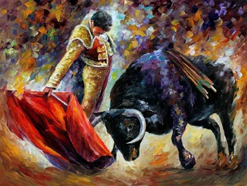 

Framed painting by numbers coloring by numbers for home decor picture oil painting canvas painting corrida dangerous opponent