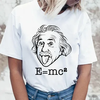 

Superman Einstein Genius White T Shirt Korean Women Top Funny Harajuku Clothing Ulzzang Tees Female T-shirt Graphic Aesthetic