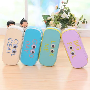 

Large Capacity Cute big eyes School Pencil Case Pen Box Office Pencil Bags Students Stationery Birthday Xmas Gift Papelaria