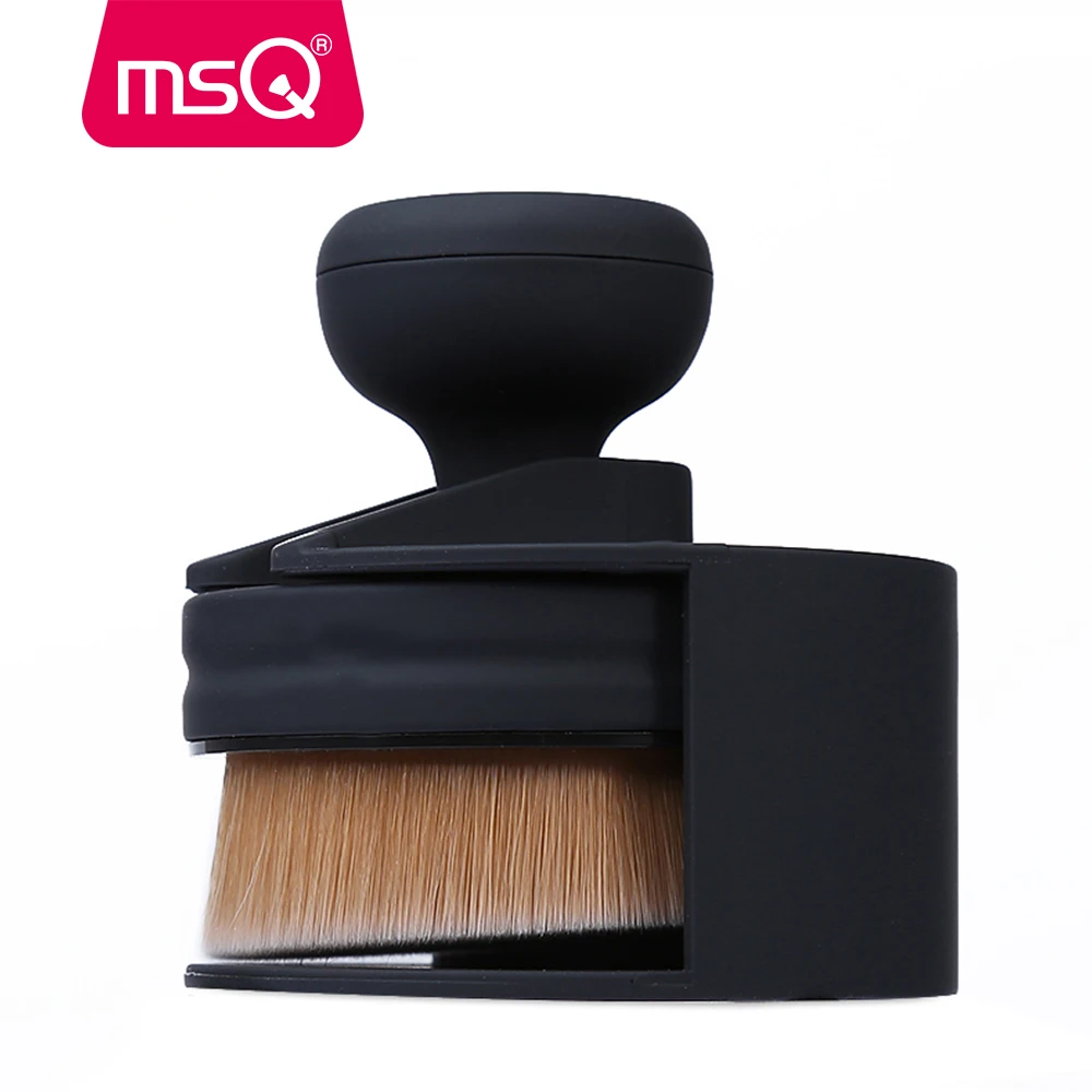 

MSQ O! Circle Makeup Brushes 35 Angle Foundation Loose Powder Circle Make Up Brushes Base Oval Maquiagem With Holder