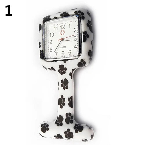 font b Women s b font Silicone Square Nurse font b Watch b font Clip