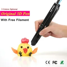 Sixth Generation 3Color 3 D Printer Pens With Free PLA Filament 3D Printing Pens For Kids Birthday Present 3D Doodle Pens
