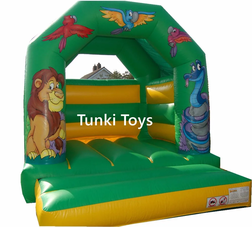 Image inflatable jungle bouncy jumping house