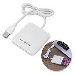 Портативный USB чип смарт-карты IC считыватель кредитных карт кодировщик писатель с sim-слотом для Windows 2000 XP или Mac OS X Linux