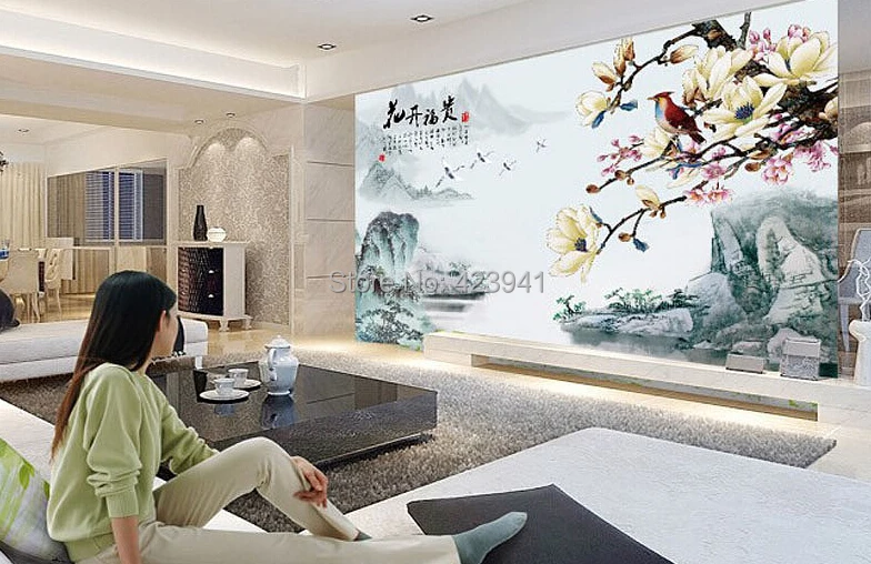 

3233 Can be customized 3D visual space home decoration mural art wallpaper Restoring ancient personality wall sticker home decor