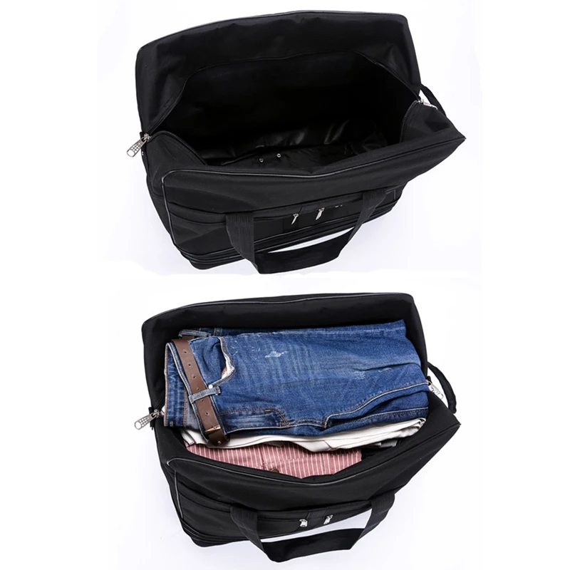 Large-capacity Portable Travel Bag Rolling Luggage Can Expand Aviation Checked Bag Mobile Rolling Backpack Oxford Cloth Bag