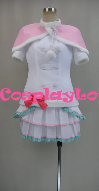 Cute Love Live! Snow Halation Hanayo Koizumi White Cosplay Costume288 (7)