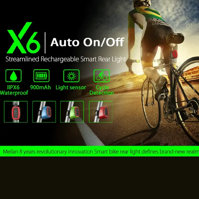 Best Offers Meilan X6 LED Bicycle Light Bike Light Cycling Tail Light 7 Modes Intelligent Induction Bike Headlight MTB Bike Accessories Best Offers Meilan X6 LED Bicycle Light Bike Light Cycling Tail Light 7 Modes Intelligent Induction Bike Headlight MTB Bike Accessories