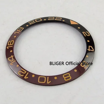 

High quality 38mm Black Ceramic Bezel Gold Marks Insert Kit 40mm SUB/GMT Watch BBG12