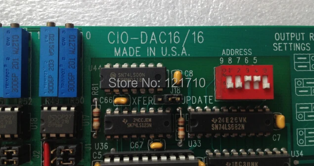  Industrial equipment Measurement Computing CIO-DAC16/16 16-Channel 16-Bit Analog Voltage Output Boa