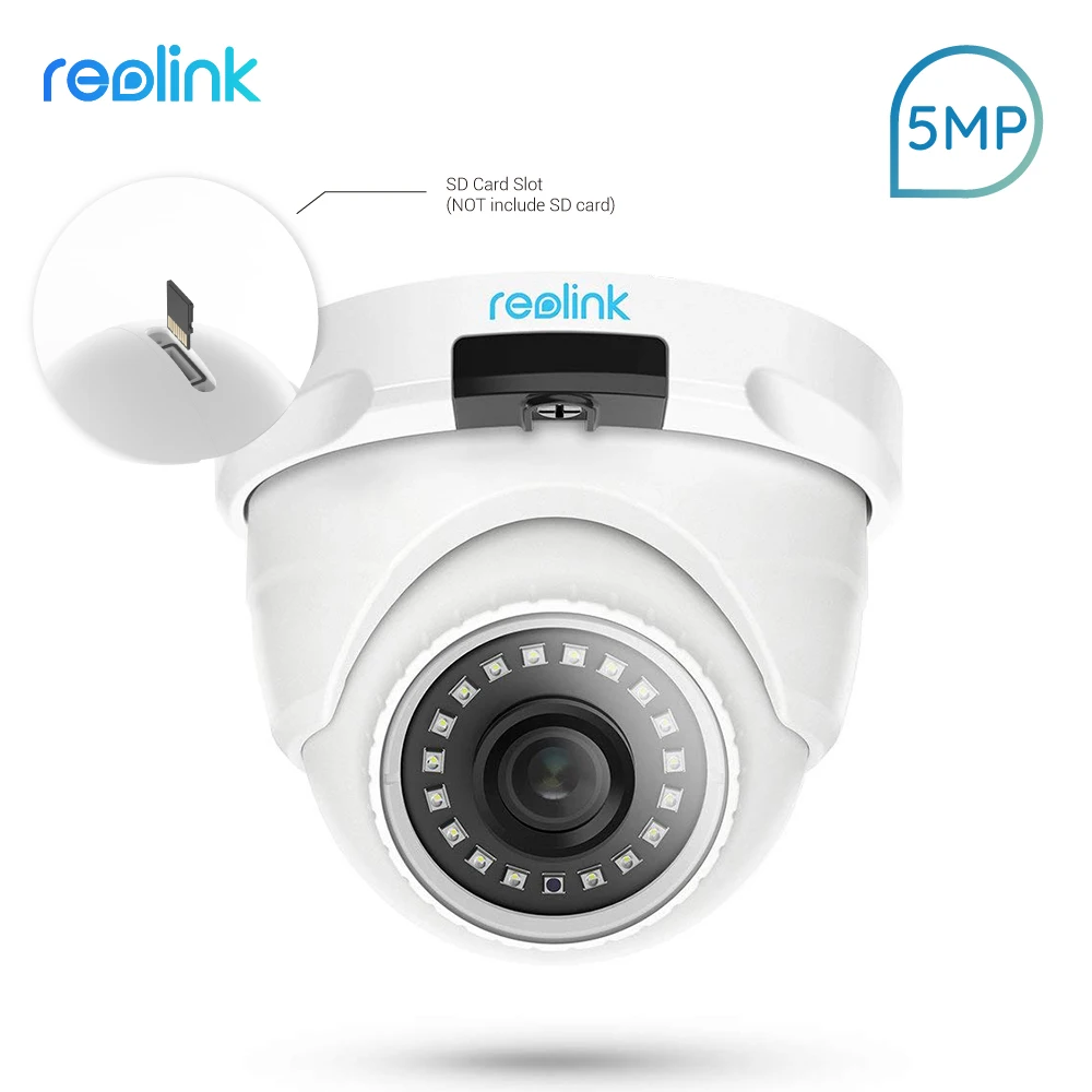 Reolink IP Камера 4MP POE Безопасности Уличное Видеонаблюдение Купольный CCTV Ночного Видения Домашняя Камера RLC-420