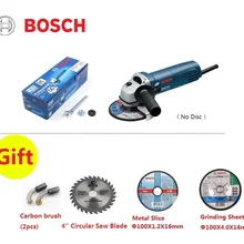 BOSCH GWS6-100, угловая шлифовальная машина 220 В, шлифовальная машина, ручная шлифовальная машина, Электрический шлифовальный станок для бетона, металла, шлифовальный диск 100 мм