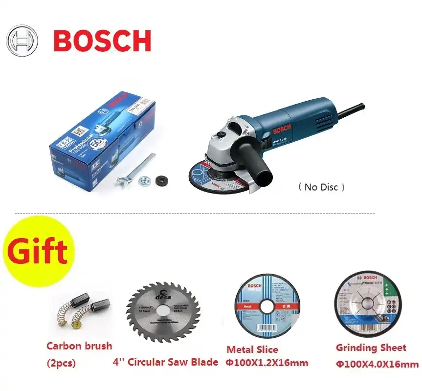 Bosch Gws6 100 Angle Grinder 220v Cutting Polishing Machine Hand