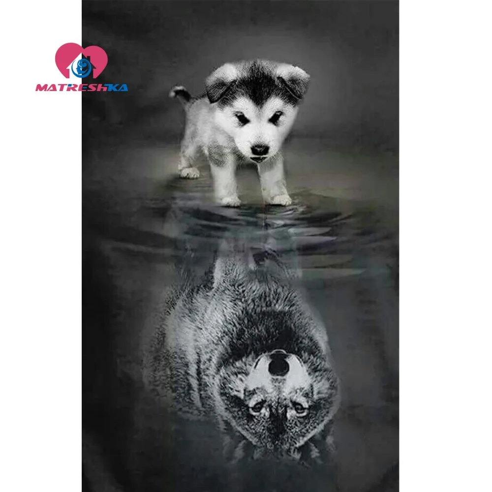 

Diamond embroidery wolf mosaic painting Pictures of crystals Diamond square mosaic Cross-stitch patterns hobby foamiran Crafting