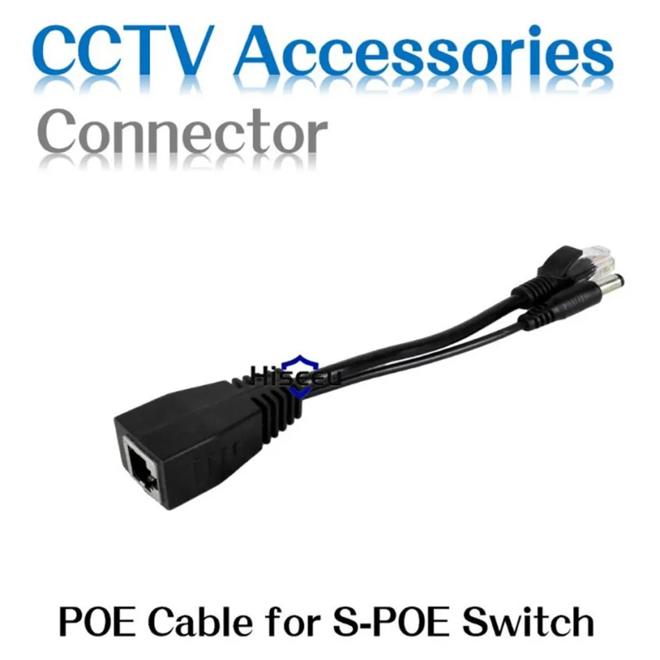 

Hiseeu RJ45-DC POE Adapter Cable Tape Screened POE Splitter Injector 12-48V IP Camera Power Supply Module Accessorie Dropshiping