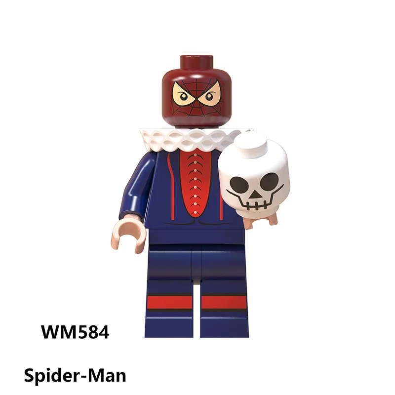 figureS Black Spiderman Iron Man Doctor Strange Venom Cable Warhead Deadpool legoings Model Building Blocks Kits Brick Toys hot