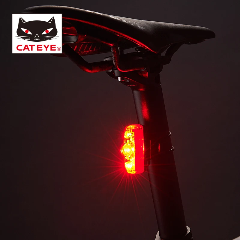 Discount CATEYE TL-LD635-R Cycling Bike Rear Lights USB Rechargeable Ultralight Warning Flashing Lamp MTB Road Bicycle Tail Light 4 Modes 1