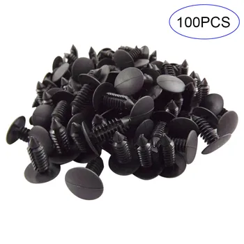

Hot 100 Pcs Plastic Rivets Fasteners 8mm Dia Hole for Car Auto Bumper Fender JLD