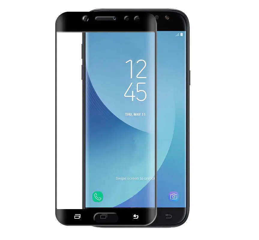 9H полная стеклянная пленка для Samsung J7 Max Core 2015 2017 2018 Закаленное стекло Защитная