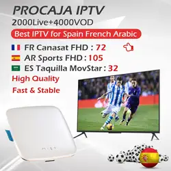 2019 Новый Migo Android tv Box + 1 год Procaja IP tv Франция Арабский испанский IPTV, Amlogic S905 четырехъядерный 1G/8G 4 K HDMI 2,0 телеприставка