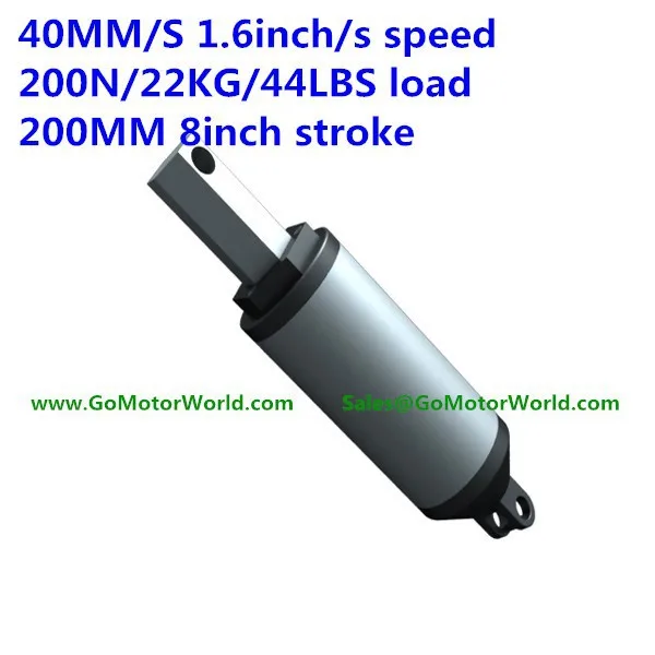 LA linear actuator 12 24V 40MM per sec speed 200mm stroke 200N