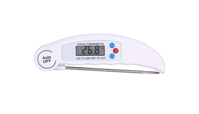 

LCD Digital High Precision Kitchen Thermometer Folding Dust Probe Electronic Temperature Meter For Cooking Food, Milk, BBQL220