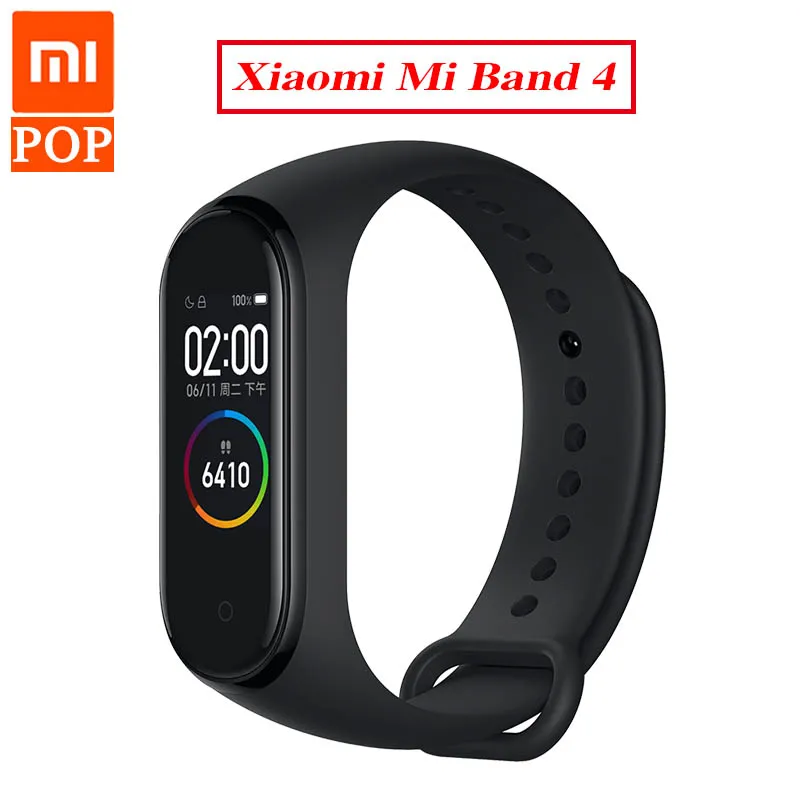 

Newest 2019 Original Xiaomi Mi Band 4 Smart Color Screen Bracelet Heart Rate Fitness 135mAh Bluetooth5.0 50M Swimming Waterproof