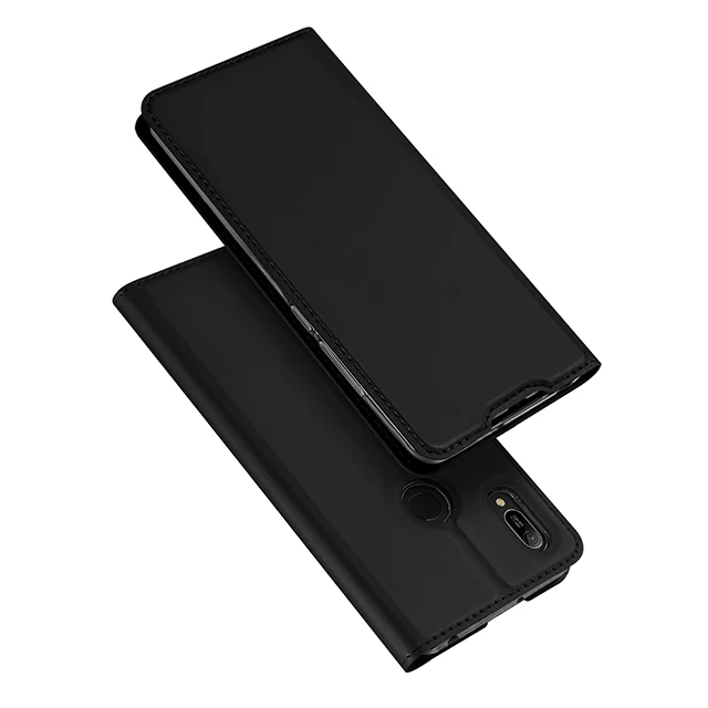 DUX DUCIS из искусственной кожи чехлы для huawei Y6 Y9 Y7 Coque книга флип бумажник чехол для huawei Y6 Y9 Y7 Prime Y 6 9 Hoesje - Цвет: Balck