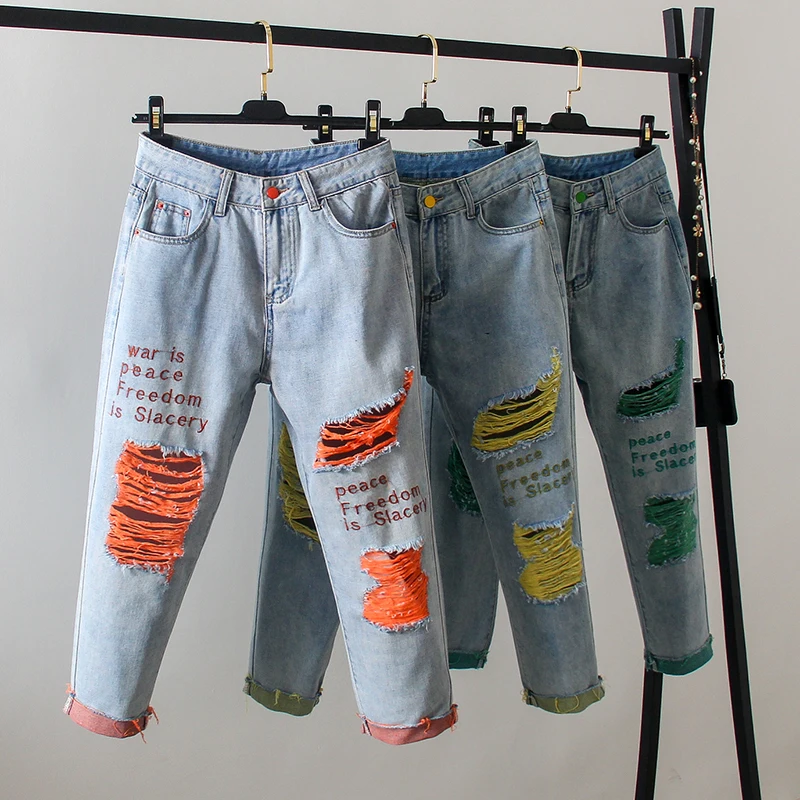 Nuevo 2019 Verano Pantalones Largos Hasta El Tobillo De Gran