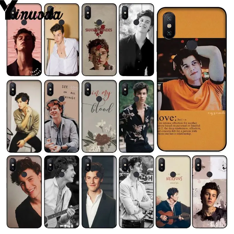 

Yinuoda Pop singer Shawn Mendes DIY Printing Drawing Phone Case cover Shell for Redmi 5 plus Note 5 Xiaomi Mi 6 8 8 SE Note 3