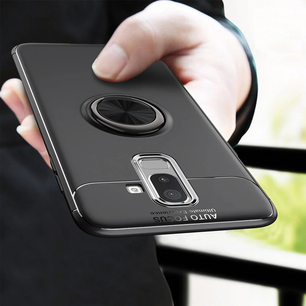 

Car bracket Case For Samsung S8 S9 note 8 Ring magnetization TPU+PC case cover For Samsung s8 s9 plus Soft TPU silicone shells