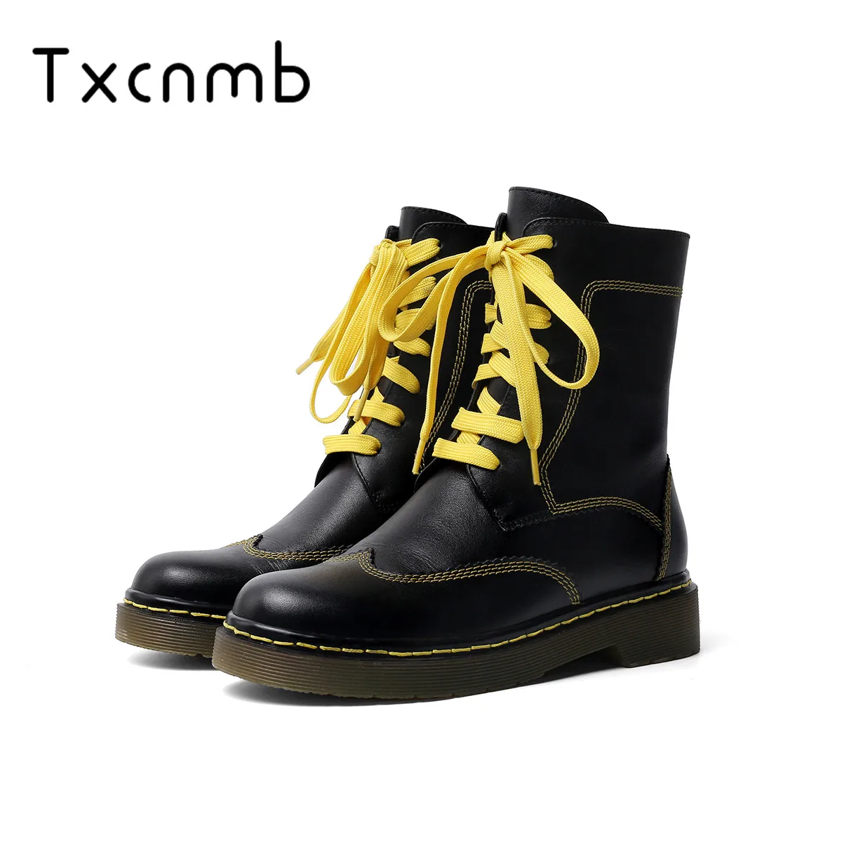 

TXCNMB 2019 motorcycle boots women New Arrival Women Warm Autumn Winter platform Ankle Boots Fashion Fringe Party Shoes Woman