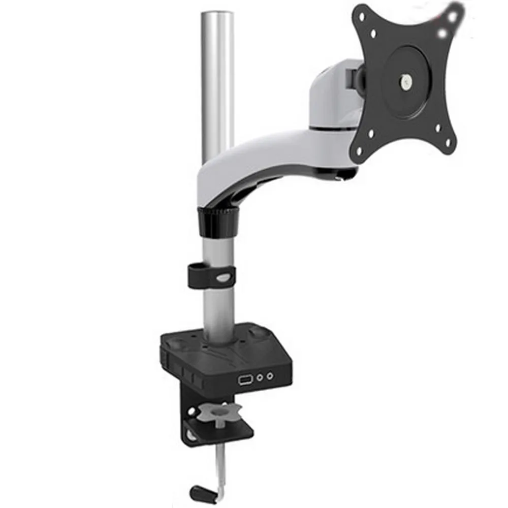 HONGHUA 15 27"Aluminum Gas Spring Full Motion Desktop TV Mount LCD