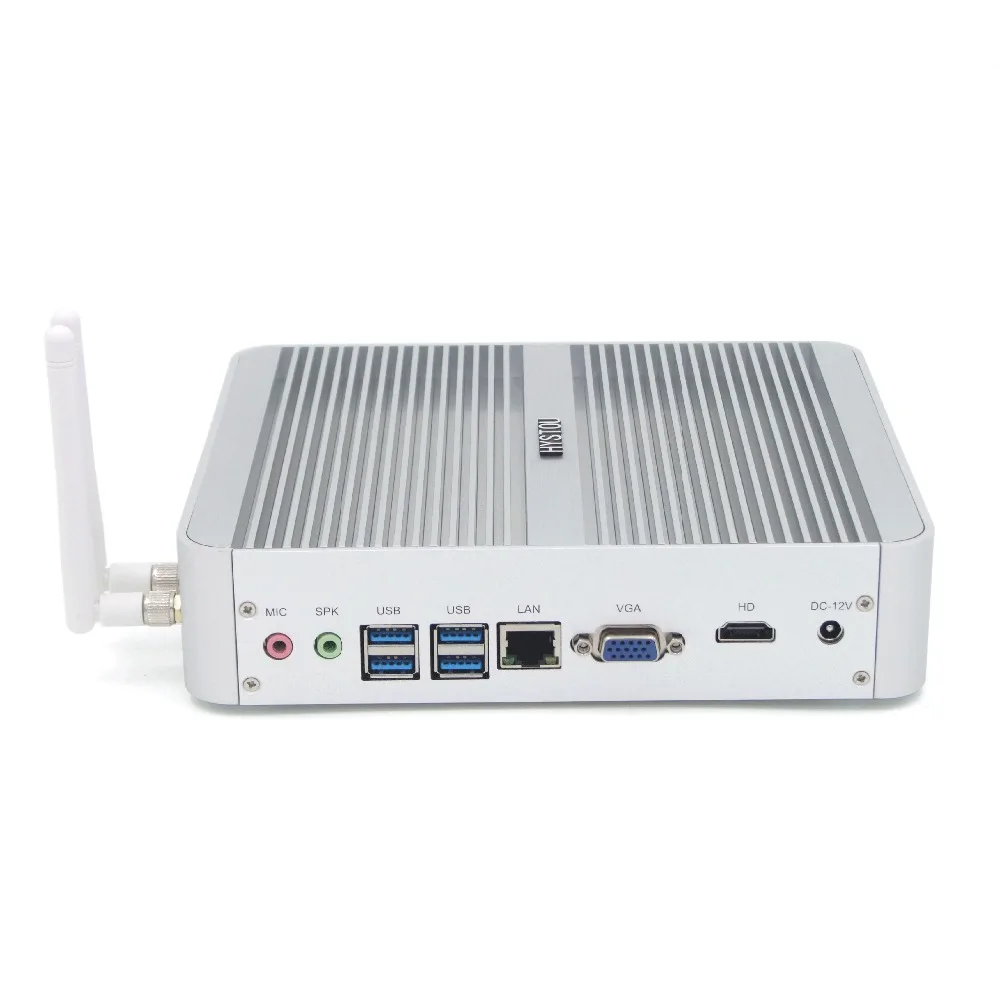 HYSTOU Intel Core i5 8250U i3 7100U i5 7200U I7 5550U Kaby Lake sin ventilador Mini PC Windows Gráficos HD Intel 620 Mini computadora