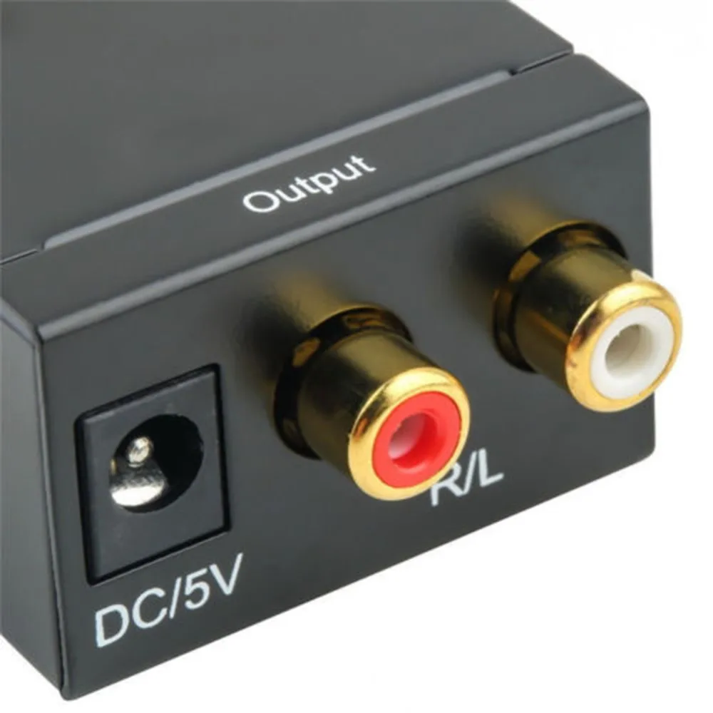 Toslink оптический цифро-аналоговый аудио конвертер волоконно-коаксиальный сигнал для RCA R/L аудио декодер SPDIF ATV ЦАП усилитель адаптер